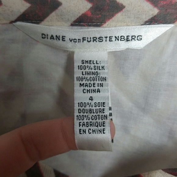 Diane von Furstenberg Chevron Skirt - Picture 2 of 5